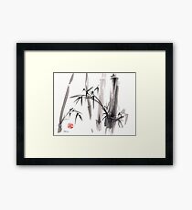 'after the rain' Original ink wash painting Framed Print