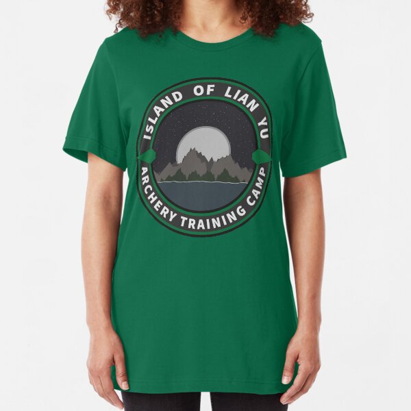 Island of Lian Yu - Archery Training Camp Slim Fit T-Shirt