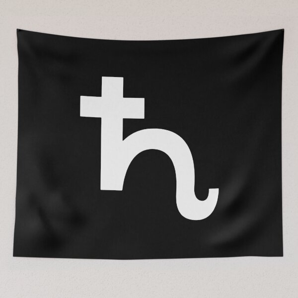 Item preview, Saturn Astrology Alchemy Symbol designed and sold by tiantanman.