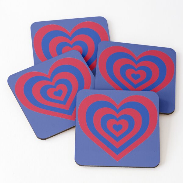 Item preview, Red and Blue - Powerpuff Girls Retro Heart designed and sold by Liyanna Baloca.