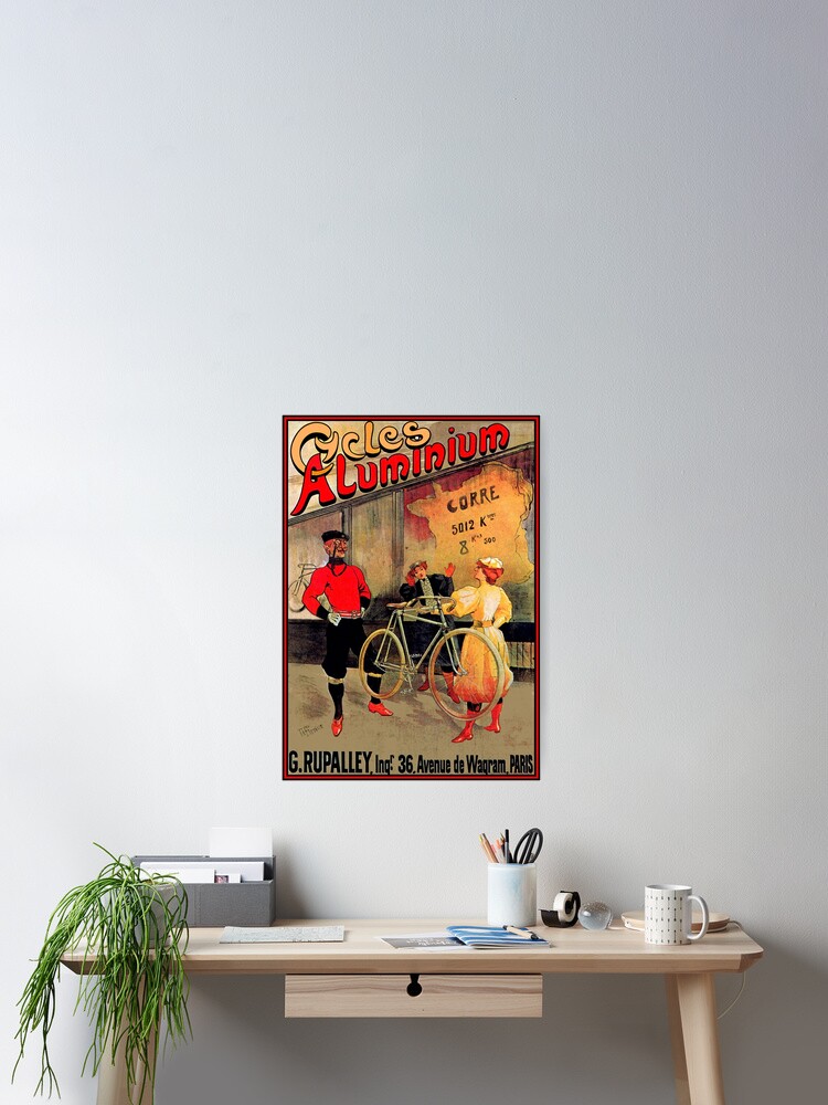ALUMINIUM CYCLES; Vintage Bicycle Advertising Print