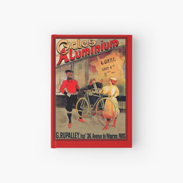 Aperçu de l'œuvre CYCLES D'ALUMINIUM; Impression de publicité de vélo Vintage créée et vendue par posterbobs.