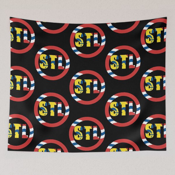 Item preview, STL ST Louis Fluer de lis fCircle Flag logo v3  designed and sold by anaCryder.