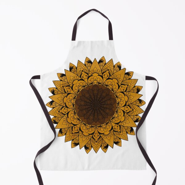 Item preview, Golden Sunflower Mandala designed and sold by ufin.