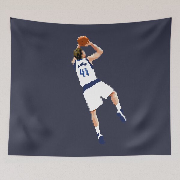 Item preview, Dirk Nowitzki Pixel Fadeaway Qiangy designed and sold by qiangdade.