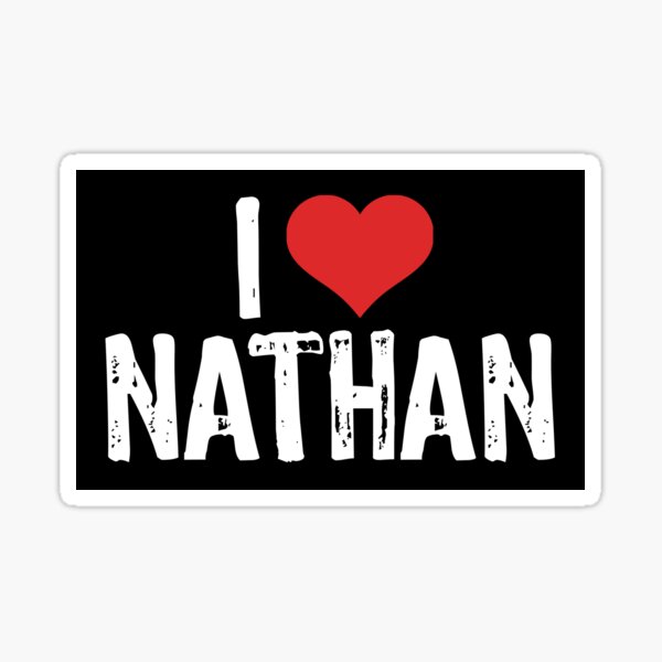 I Love Nathan Sticker