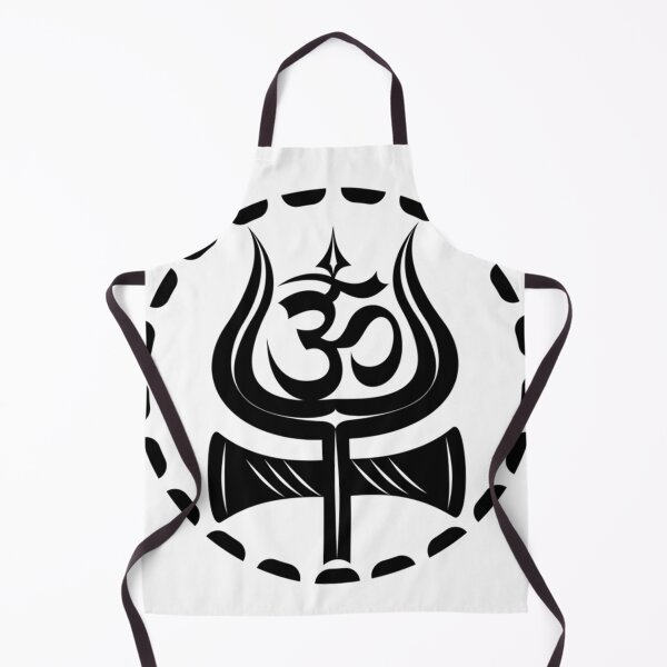 Item preview, Black shiv trishul with ohm designed and sold by CifrhFletchet.