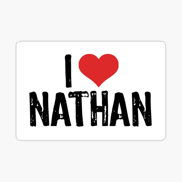 I Love Nathan Sticker
