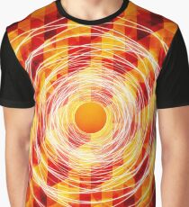 Geometry N°10 - White circles on an red-orange tesselation Graphic T-Shirt