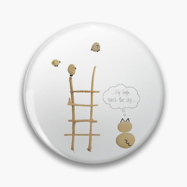 Item preview, Pebble Art. "Fly high, touch the sky..." designed and sold by KrokoStories.