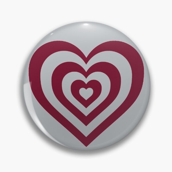 Item preview, Maroon and Gray - Powerpuff Girls Retro Heart designed and sold by Liyanna Baloca.