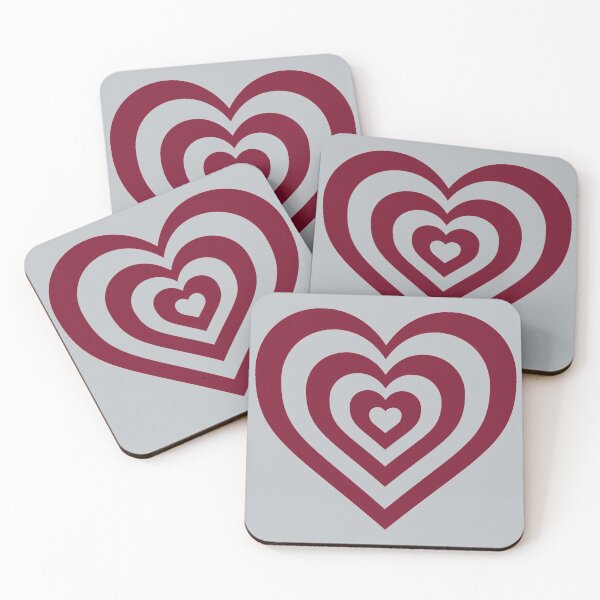 Item preview, Maroon and Gray - Powerpuff Girls Retro Heart designed and sold by Liyanna Baloca.