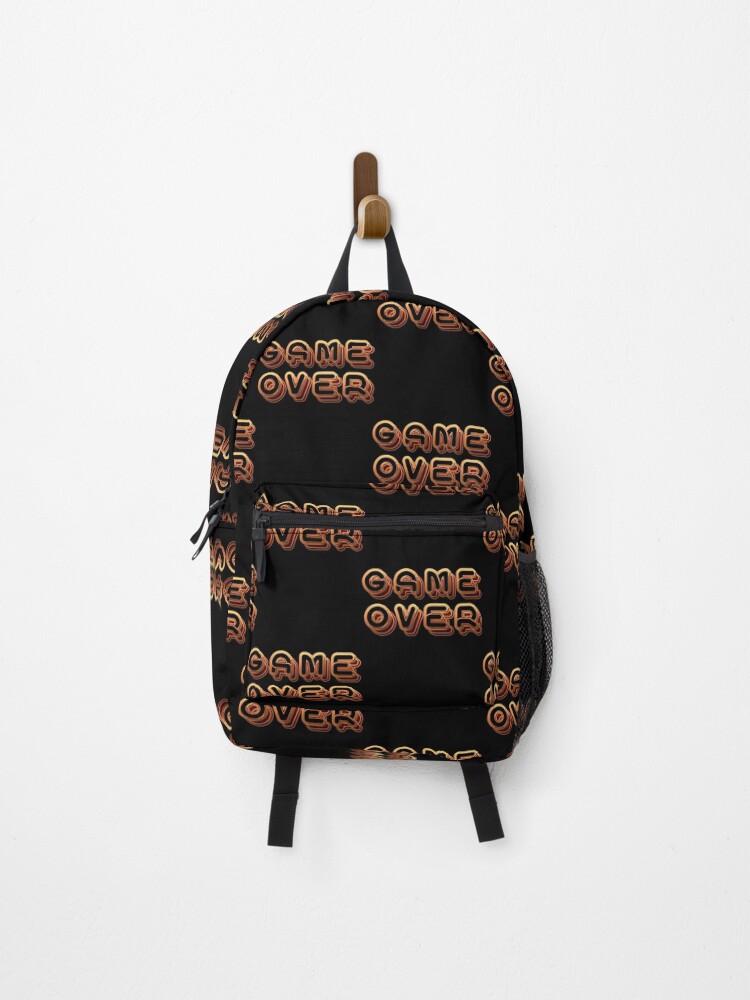 Thumbnail 1 of 3, Backpack, Game Over designed and sold by vitoriabegn.