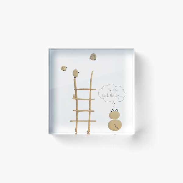 Item preview, Pebble Art. "Fly high, touch the sky..." designed and sold by KrokoStories.
