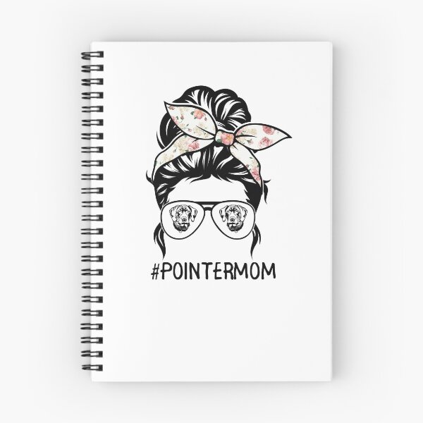 Item preview, German Shorthaired Pointer mom messy bun hair glasses designed and sold by glynismalcolm.