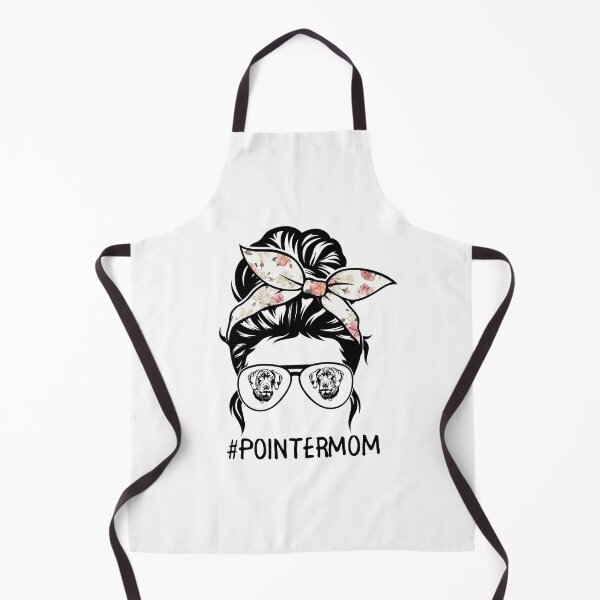 Item preview, German Shorthaired Pointer mom messy bun hair glasses designed and sold by glynismalcolm.
