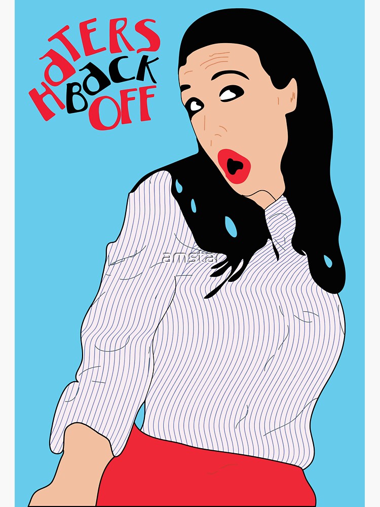 "Haters Back Off" Sticker for Sale by amstar Redbubble