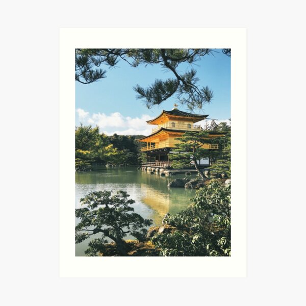 Golden Kyoto Temple Art Print