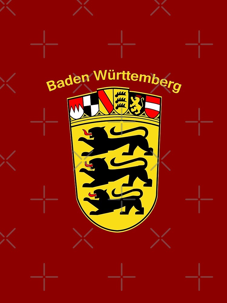 Baden Wurttemberg Coat Of Arms T Shirt By Lolotees Redbubble   Flat,750x1000,075,t.u2 