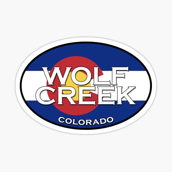 Wolf Creek Colorado! State flag design Sticker