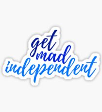 Pegatina enloquecer independiente