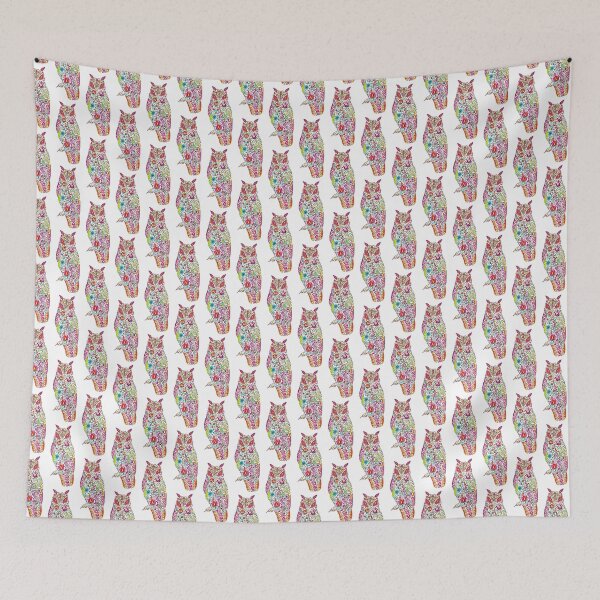 Item preview, Flowery Owl designed and sold by kasmodiah-f.