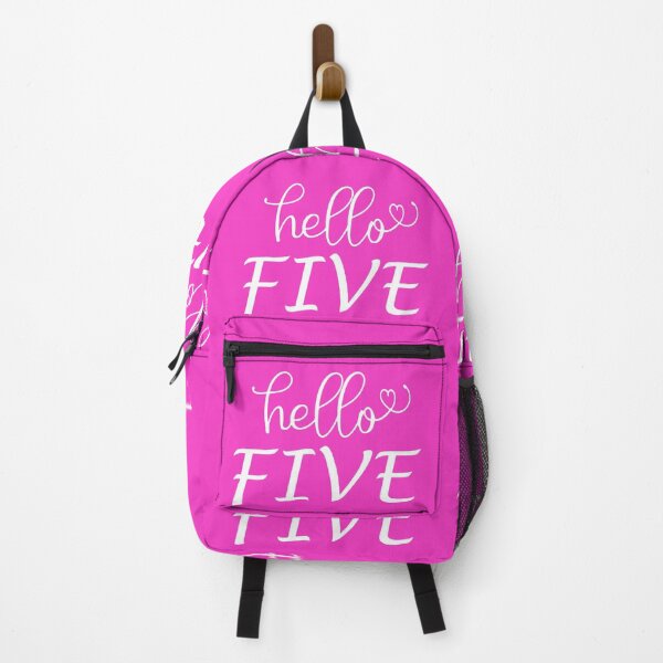 Item preview, White Hello Five, Five Years Old, for 5th Birthday, Party Birthday, Five year old, Fifth Birthday designed and sold by donnalitkuhau.