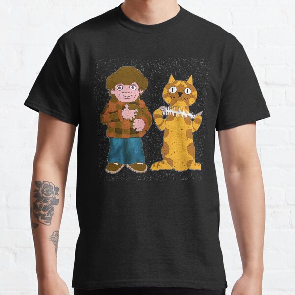 Charlie Says 1970s British Nostalgia - Charley Says And Cat t shirt - Charley Says Classic T-Shirt