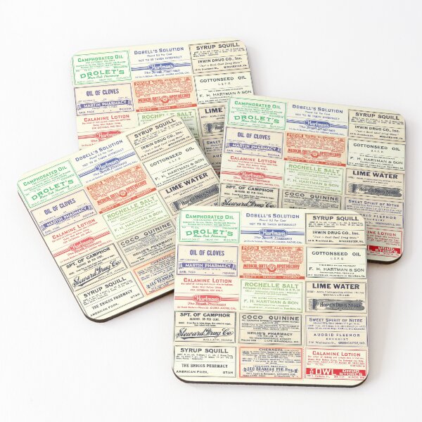 Item preview, Collection of Vintage pharmacy labels designed and sold by Eenig.
