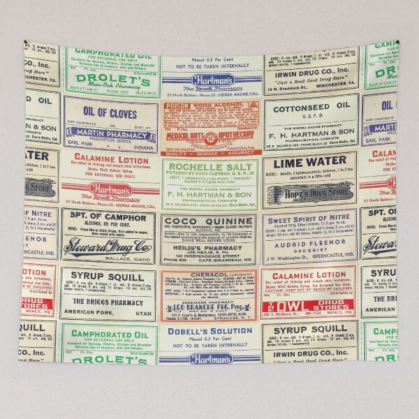 Item preview, Collection of Vintage pharmacy labels designed and sold by Eenig.