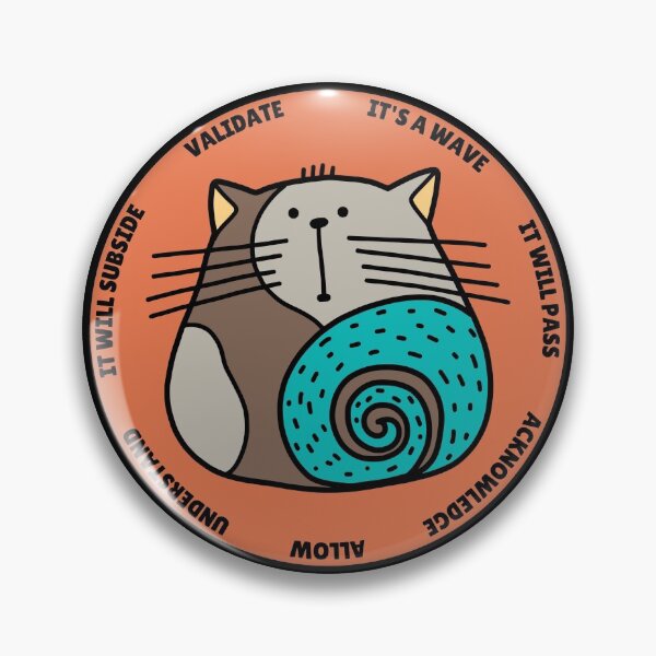 Item preview, Wise Mind Wise Cat reminder of Emotion Regulation DBT skills practice: Emotion Validation. designed and sold by Orianah.