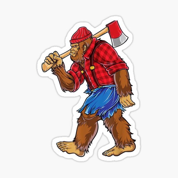 Bigfoot Fishing Dad Grandpa Fisherman | Sticker