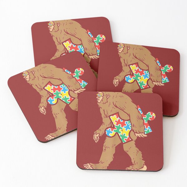 Item preview, Bigfoot Sasquatch Carrying Puzzle Autism Awareness Men Boys designed and sold by Calan6Javer.