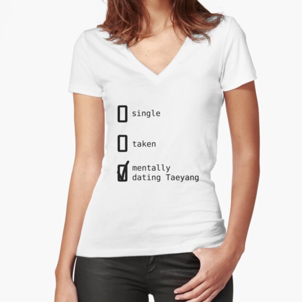 BIGBANG - Mentally Dating Taeyang T-shirt moulant col V