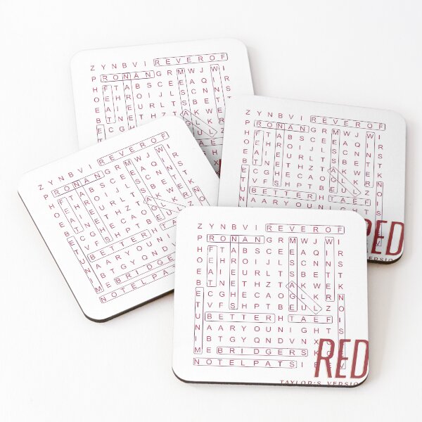 Item preview, Red Wordsearch designed and sold by lyricaldesigns6.
