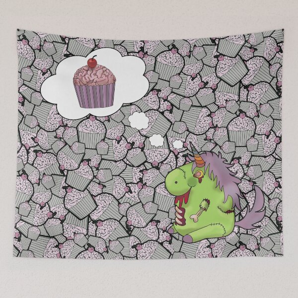 Item preview, Zombie Unicorn Dreaming of Sweet Brain Food designed and sold by Costume Wrangler.