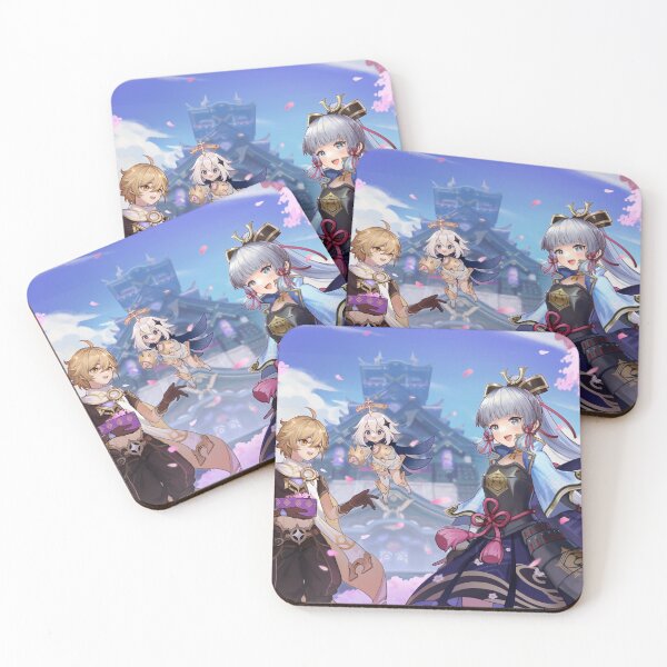 Item preview, Aether, Paimon and Ayaka - Genshin Impact designed and sold by Aka-Hanako.