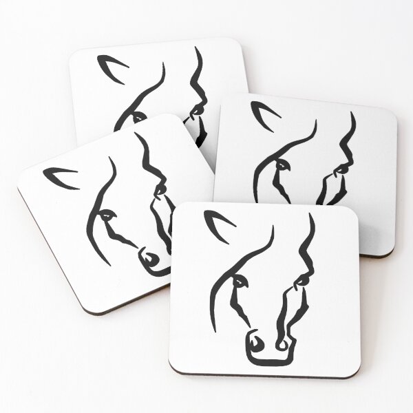 Item preview, Black and White Horse Face designed and sold by Trace1234.