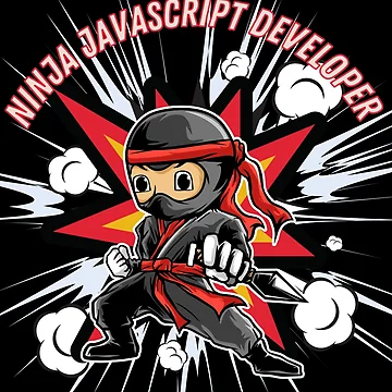 Artwork thumbnail, Ninja javascript developer - Funny by Programmer's Life and Humor