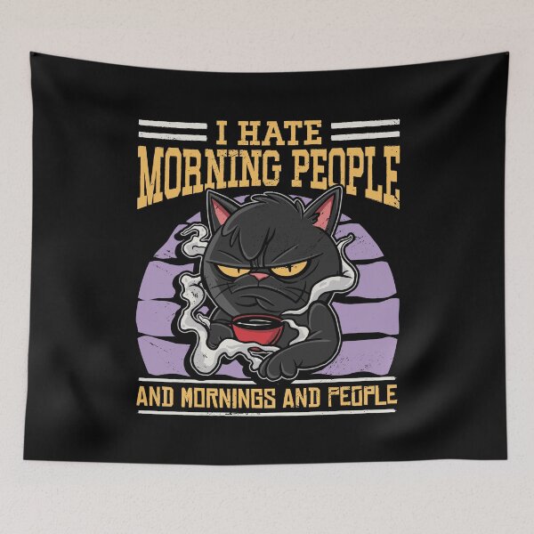 Item preview, I Hate Morning People and Mornings People designed and sold by MarcelSantos.