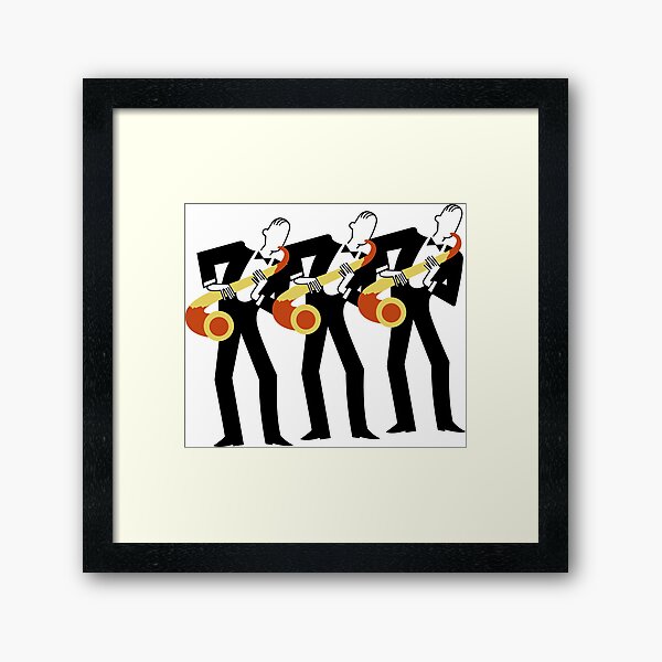 Jeeves and Wooster Saxophone Players from P.G. Wodehouse Framed Art Print