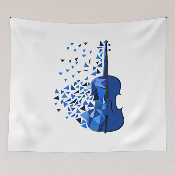 Item preview, Blue shade puzzled Violin. designed and sold by Mithurshi Rajhendran.