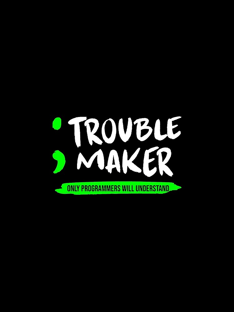 Thumbnail 3 of 3, Scarf, Trouble Maker Programmer Coder Programming   designed and sold by lyaDubas1986.