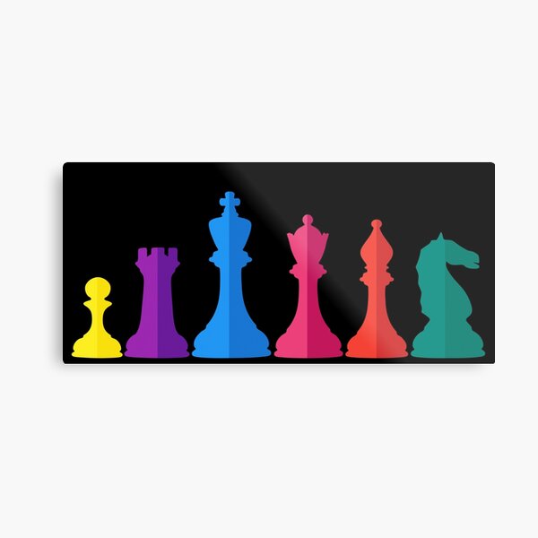 Cool Red Power Pieces Of The Chess Board Art Print by Created Prototype