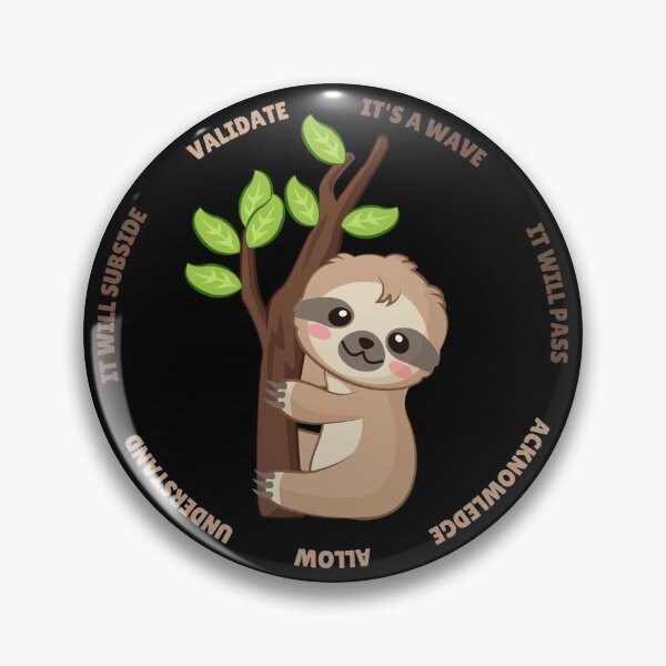 Item preview, Wise Sloth reminder of Emotion Regulation DBT skills practice: Emotion Validation. designed and sold by Orianah.