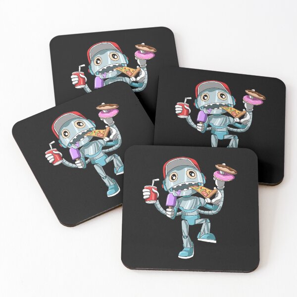 Item preview, Kids Birthday Funny Robot Unhealthy Food Bday Party designed and sold by melomedia.