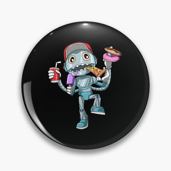 Item preview, Kids Birthday Funny Robot Unhealthy Food Bday Party designed and sold by melomedia.