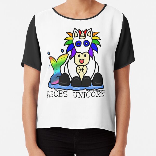 Pisces Unicorn Chiffon Top