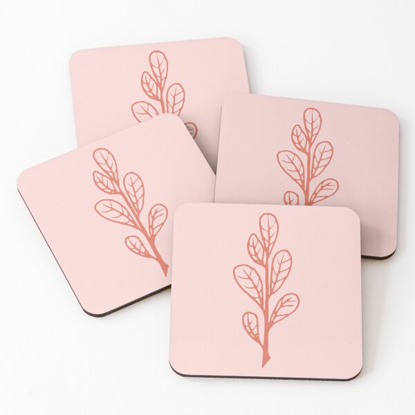 Item preview, Terracotta botanical leaves in peach designed and sold by PeachyLitchi.
