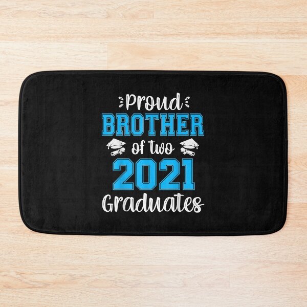 Item preview, Funny Proud Brother of Two 2021 Graduates Senior 21 Gift T-Shirt designed and sold by LanPhan.
